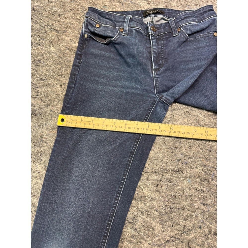 Talbots Flawless Five-Pocket Straight Leg Jeans Dark Wash Blue Denim Size 0 - Picture 3 of 12